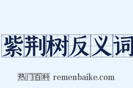 紫荆树反义词是什么意思的图片